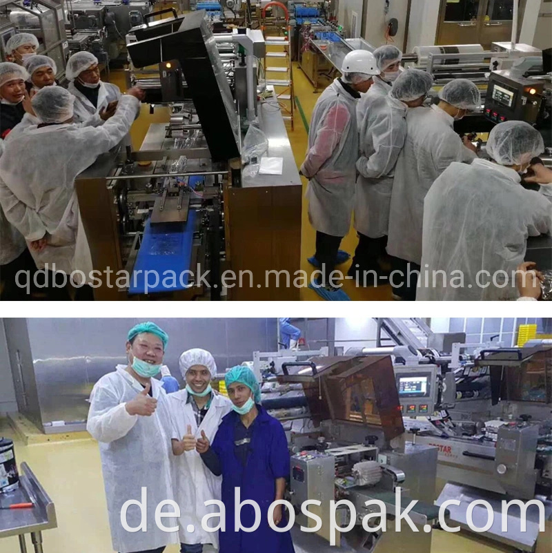 Automatische Tiefkühlverpackungsmaschine für Tiefkühlknödel Empanada Samosa Horizontale Verpackungsmaschine